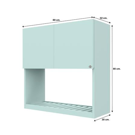 ตู้แขวนคว่ำจาน JUPITER GRAND GREEN 80x80 ซม._4