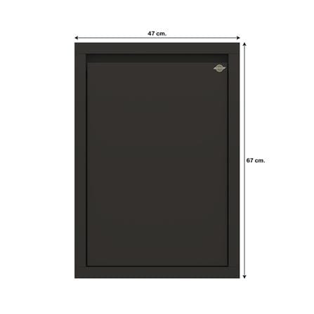 บานซิงค์เดี่ยวเรียบ JUPITER GRAND BROWN 47x67 ซม._6