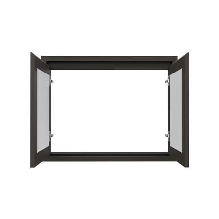 บานซิงค์คู่เกล็ดตรง JUPITER GRAND BROWN 87x67 ซม._2