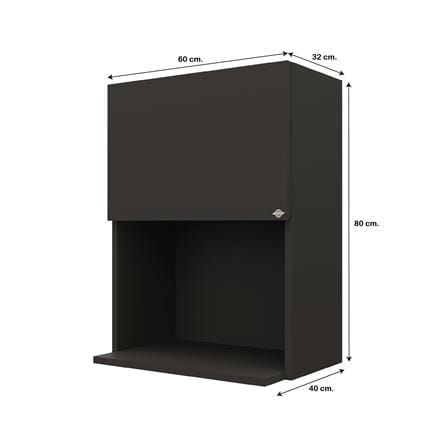 ตู้แขวนเดี่ยวไมโครเวฟ JUPITER GRAND BROWN 60x80 ซม._5