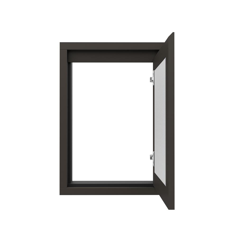 บานซิงค์เดี่ยวเกล็ดตรง JUPITER GRAND BROWN 47x67 ซม.