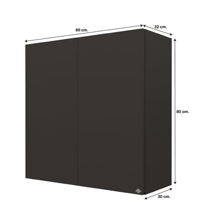 ตู้แขวนคู่ JUPITER GRAND BROWN 80x80 ซม._4