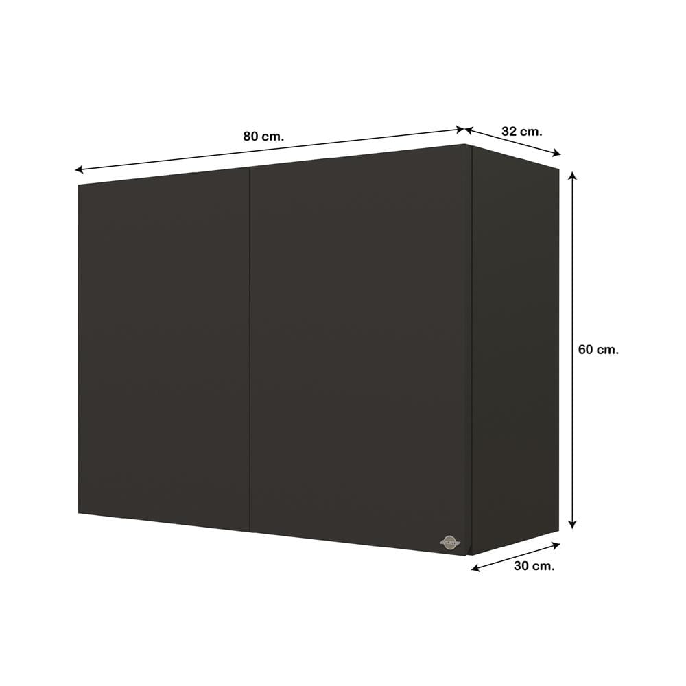 ตู้แขวนคู่ JUPITER GRAND BROWN 80x60 ซม.