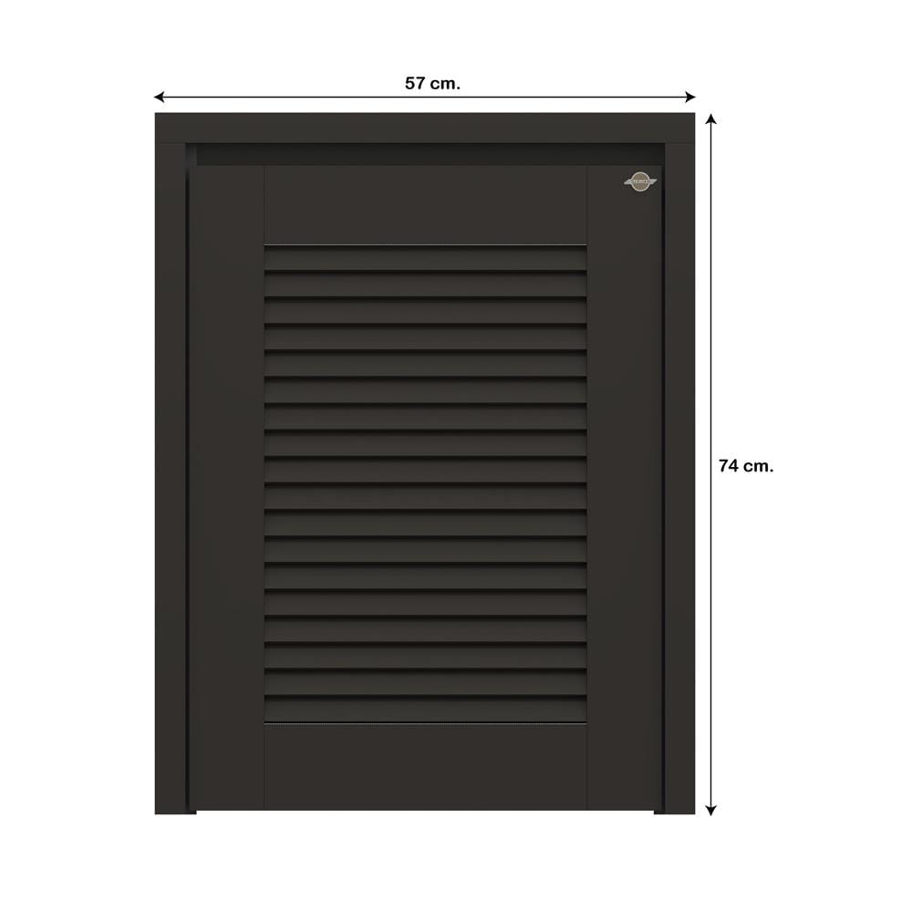 บานถังแก๊สเกล็ดนอน JUPITER GRAND BROWN 57x74 ซม.