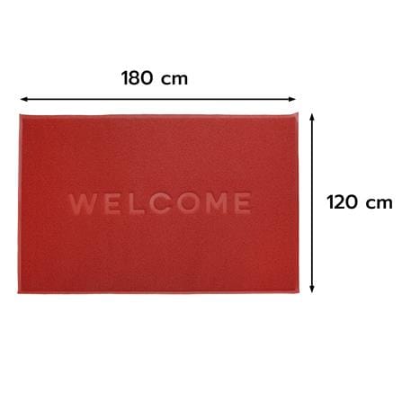 พรมเช็ดเท้าดักฝุ่น HOME LIVING STYLE W.NEO 120X180 ซม. สีแดง_10