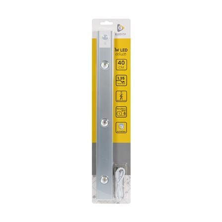 ไฟ LED อัตโนมัติ 40 ซม. ELECKTA SSBW-400 150 ลูเมน สีเงิน_4