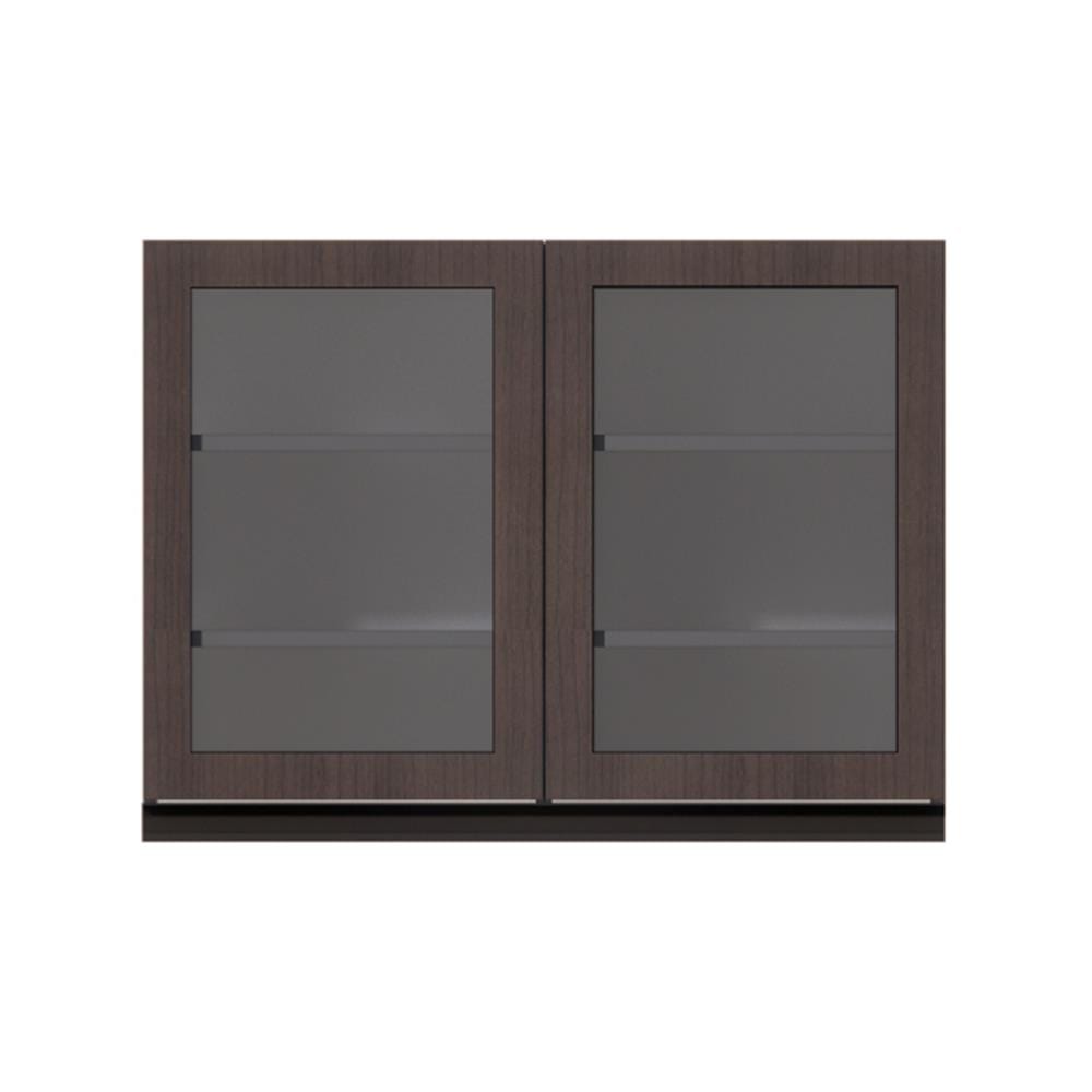 ตู้แขวนคู่บานกระจก STARMARK MAXII 60x80 ซม. สี RICH WALNUT