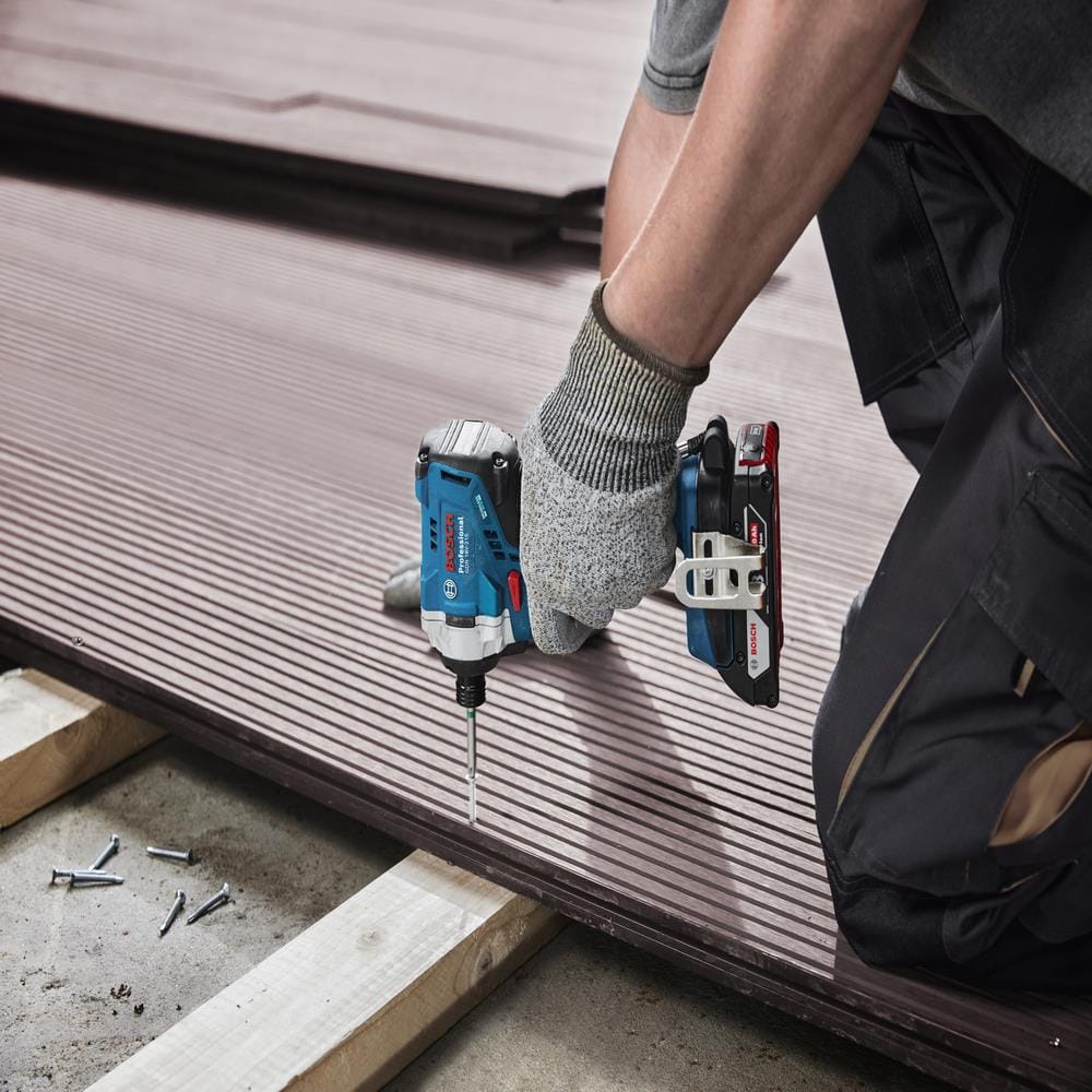 ชุดสว่านไร้สาย (พร้อมแบตเตอรี่) BOSCH GSB185+GDR215 18 โวลต์