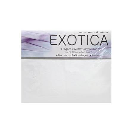 ผ้าปูที่นอน 5 ฟุต EXOTICA 00XO สี WHITE_4