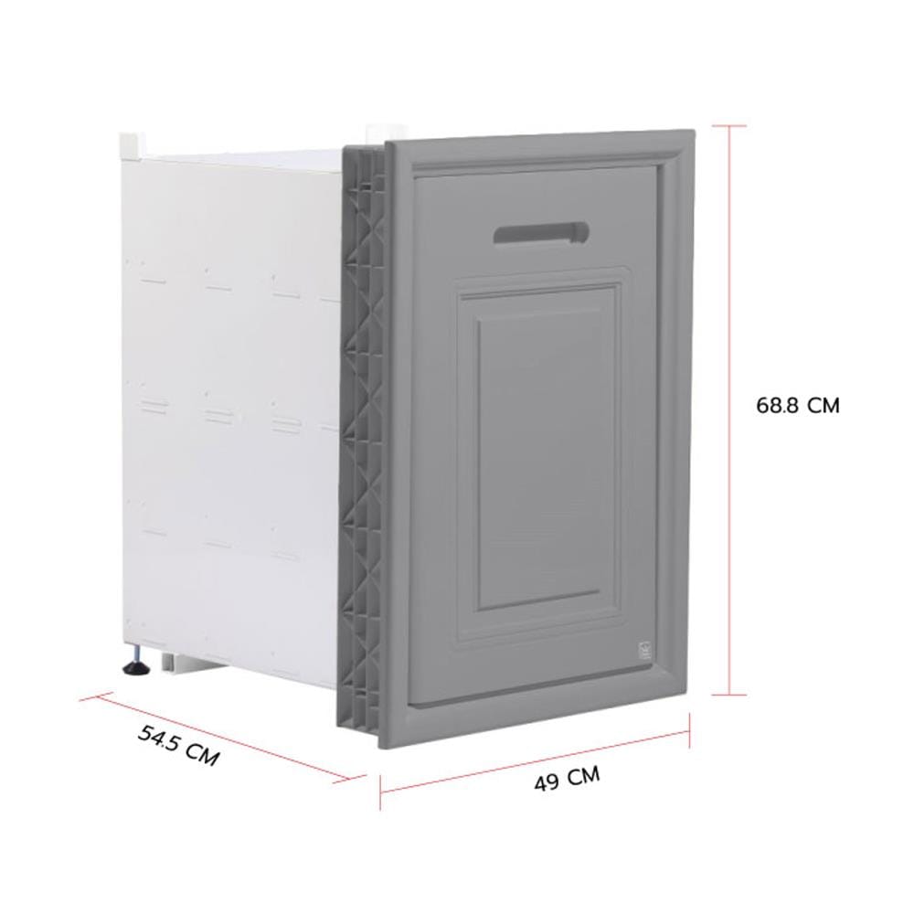 ตู้ลิ้นชักตะแกรง KING PLATINUM A6 49x68.8 ซม. สีเอิร์ลเกรย์