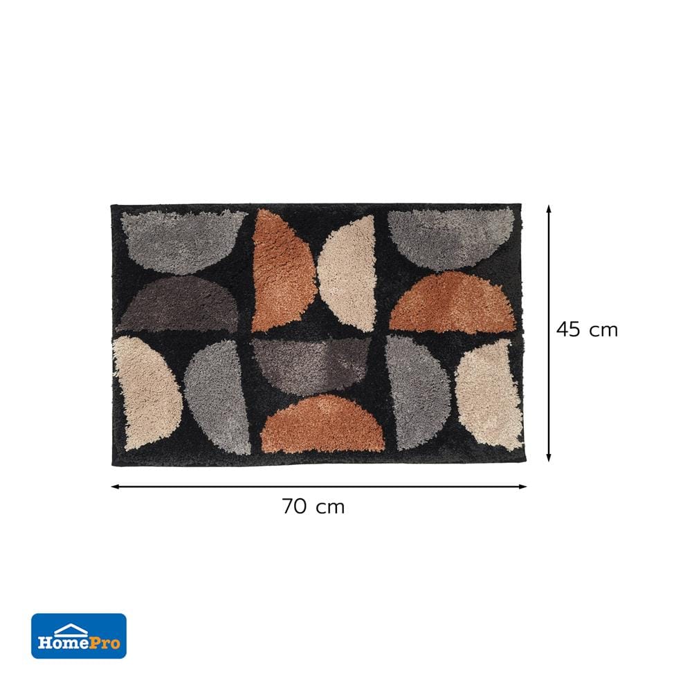 พรม HOME LIVING STYLE MANNY 45x70 ซม. สีดำ