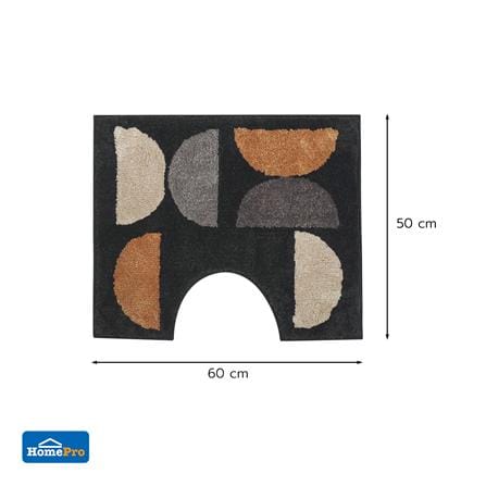 พรมห้องน้ำ HOME LIVING STYLE MANNY 50X60 ซม. สีดำ_5