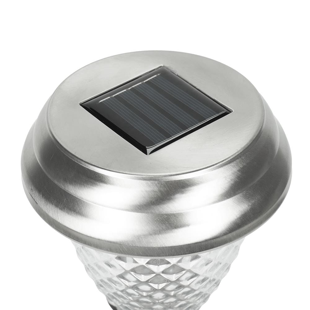 ไฟจัดสวน SOLAR CARINI AR-1201 0.5 วัตต์ WARM WHITE/RGB สีเงิน
