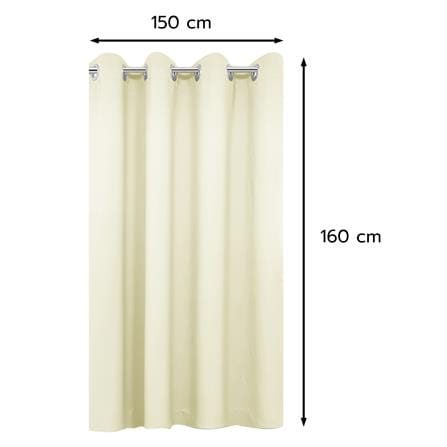 ผ้าม่าน EYELET HOME LIVING STYLE EASY UV 150X160 ซม. สีครีม_6