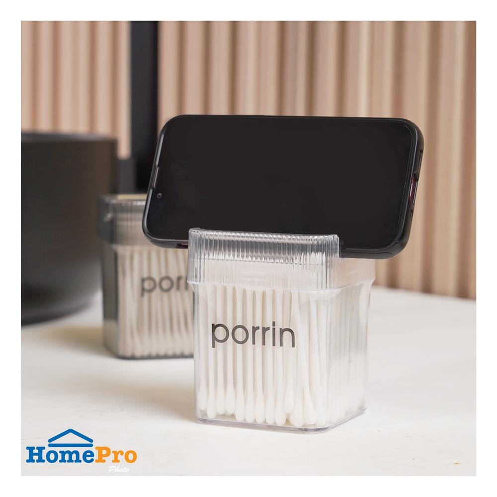 สำลีก้าน PORRIN สีขาว (กล่อง 180 ก้าน)