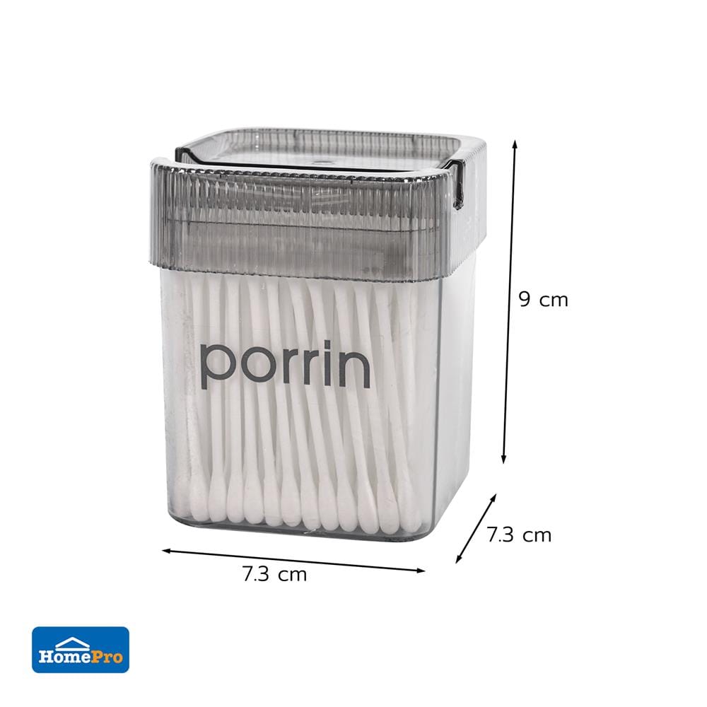 สำลีก้าน PORRIN สีเทา (กล่อง 180 ก้าน)