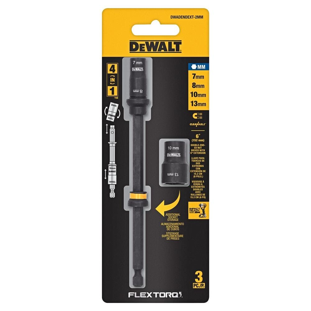 ก้านต่อหัวบ๊อกซ์ DEWALT DWADENDEXT 6 นิ้ว