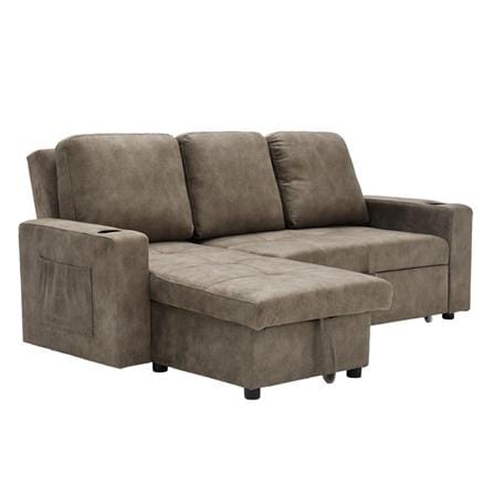 โซฟาเข้ามุมซ้าย SB FURNITURE REINDEER 19242063 สีน้ำตาล_1