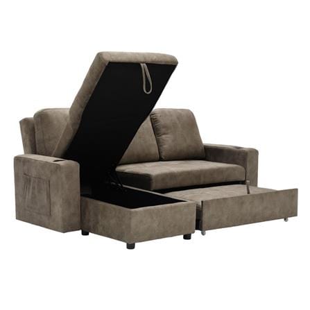 โซฟาเข้ามุมซ้าย SB FURNITURE REINDEER 19242063 สีน้ำตาล_2
