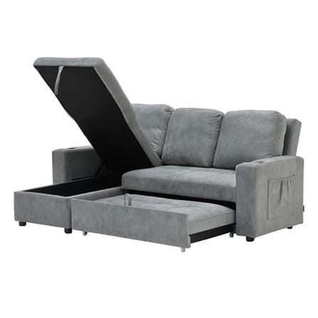 โซฟาเข้ามุมซ้าย SB FURNITURE REINDEER 19242064 สีเทา_2