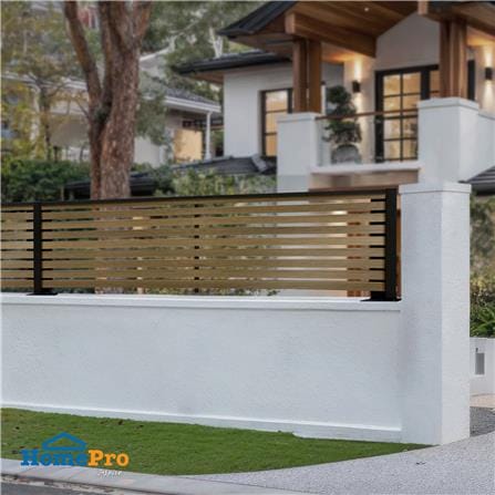 รั้วบังตาโปร่ง SUNSHIELD S124 SET B 1.0x2.4 ม. สีวอลนัท_4