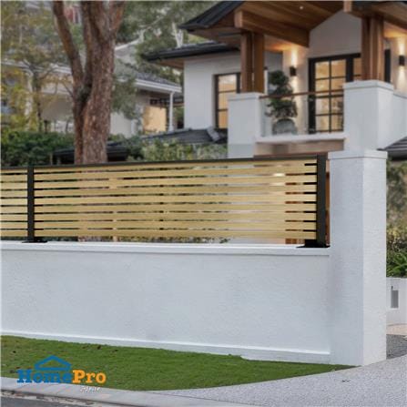 รั้วบังตาโปร่ง SUNSHIELD S124 SET B 1.0x2.4 ม. สีโอ๊ค_4
