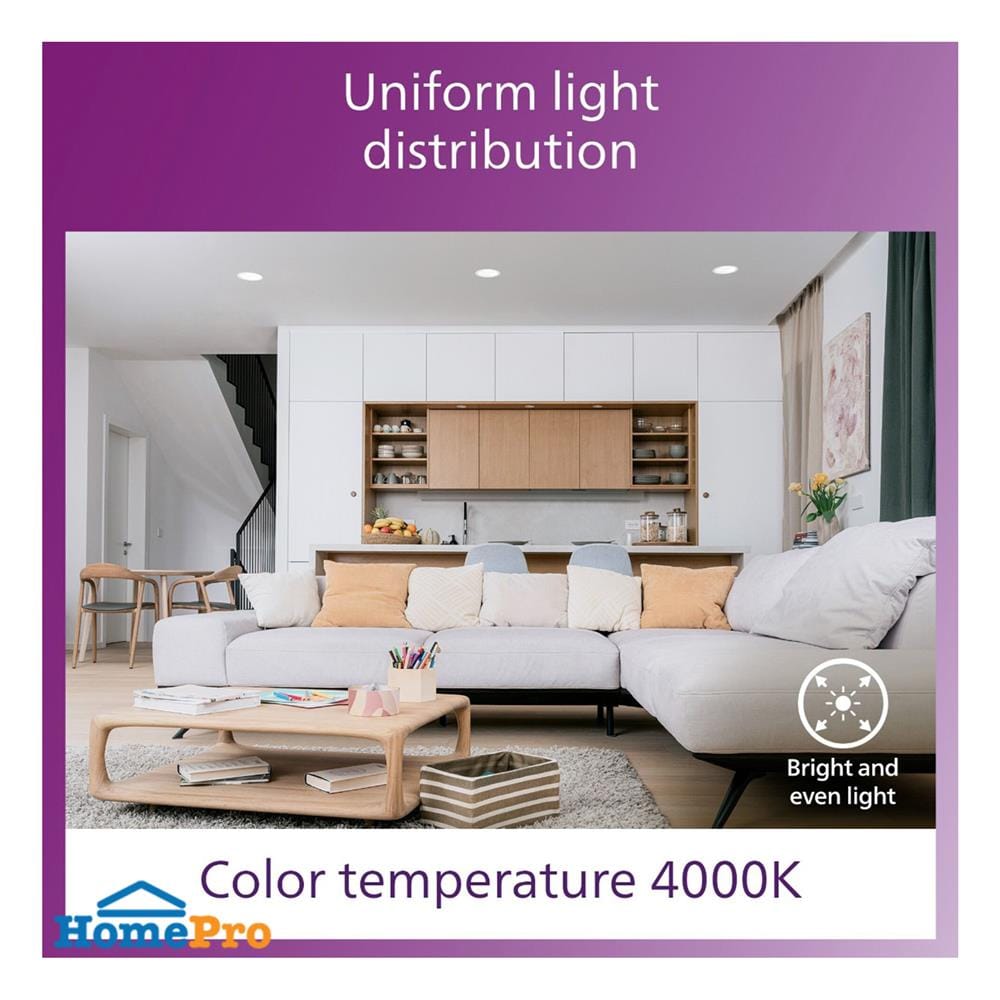 ดาวน์ไลท์ LED PHILIPS MESON COMFORT 5 นิ้ว 13 วัตต์ COOL WHITE สีขาว