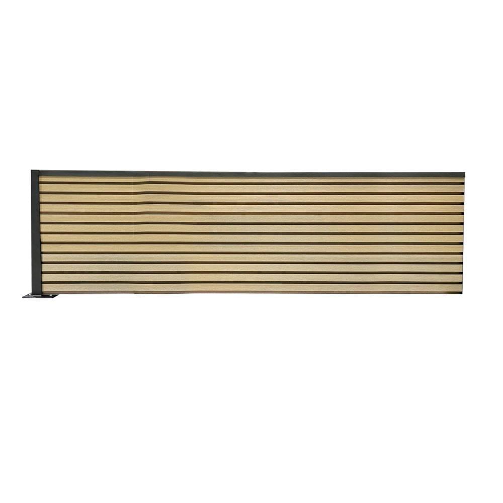 รั้วบังตาทึบ SUNSHIELD F124 SET B 1.0x2.4 ม. สีโอ๊ค