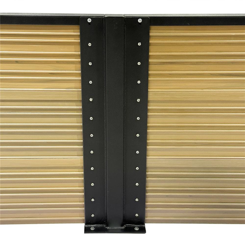 รั้วบังตาทึบ SUNSHIELD F124 SET B 1.0x2.4 ม. สีโอ๊ค