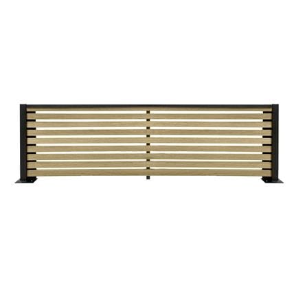 รั้วบังตาโปร่ง SUNSHIELD S124 SET A 1.0x2.4 ม. สีโอ๊ค_2