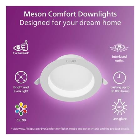ดาวน์ไลท์ LED PHILIPS MESON COMFORT 6 นิ้ว 17 วัตต์ DAYLIGHT สีขาว_5