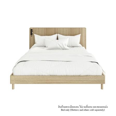 ชุดห้องนอน 6 ฟุต SB FURNITURE VALLEY 59063078 สีน้ำตาล_1
