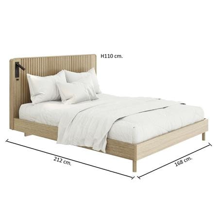ชุดห้องนอน 5 ฟุต SB FURNITURE VALLEY 59062729 สีน้ำตาล_3