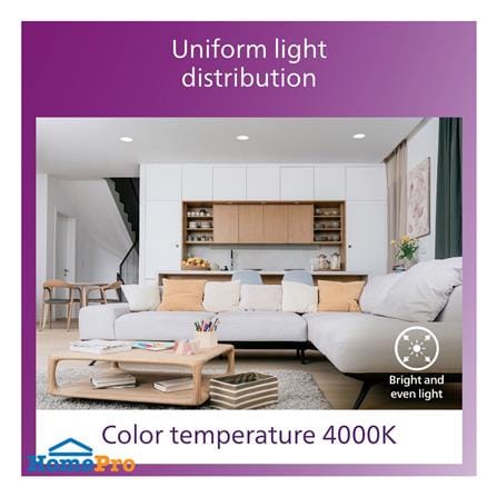 ดาวน์ไลท์ LED PHILIPS MESON COMFORT 6 นิ้ว 17 วัตต์ COOL WHITE สีขาว_3