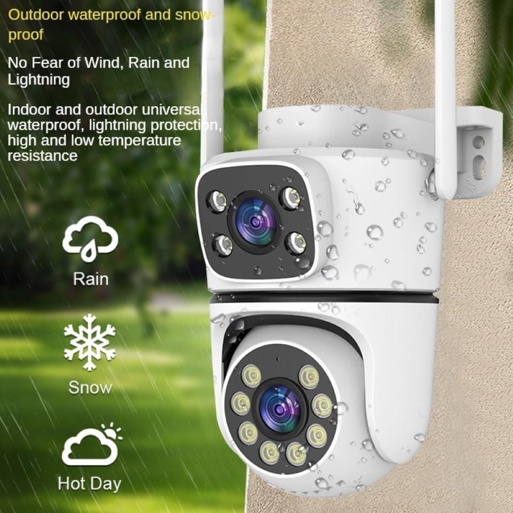 กล้องวงจรปิดภายนอก EAGLE EYE 2 เลนส์ 3+3MP 3 ล้านพิกเซล (1 แถม 1) แถมฟรี 2 SD CARD 64 GB