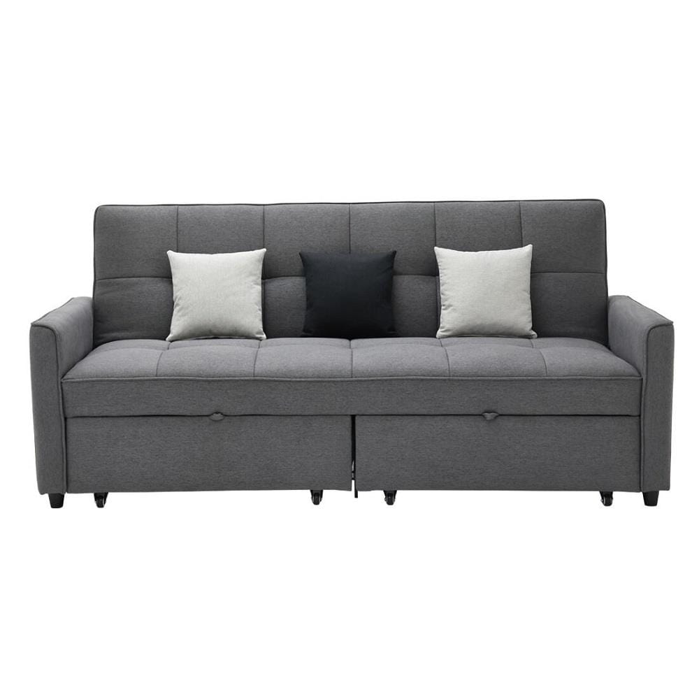 โซฟาเบด 3 ที่นั่ง SB FURNITURE CALINA 19241568 สีเทา