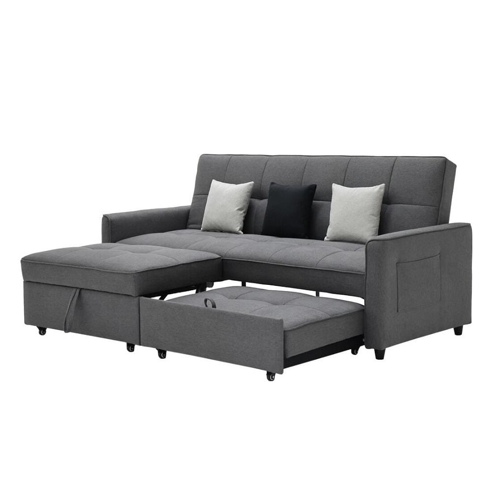 โซฟาเบด 3 ที่นั่ง SB FURNITURE CALINA 19241568 สีเทา