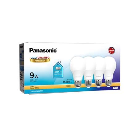หลอด LED PANASONIC ULTRA NEO 9 วัตต์ WARM WHITE E27 (แพ็ก 4 ชิ้น)_2