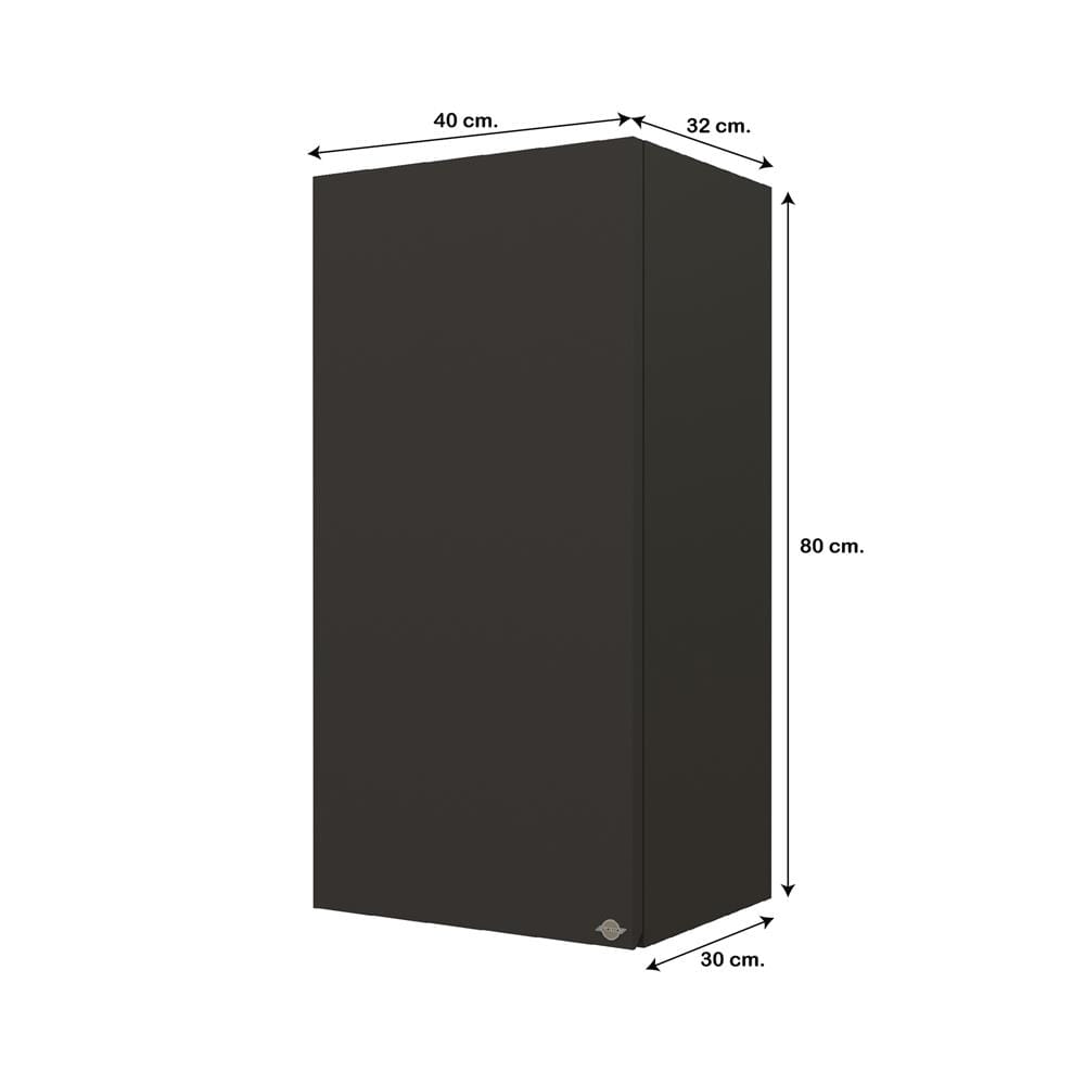 ตู้แขวนเดี่ยว JUPITER GRAND BROWN 40x80 ซม.