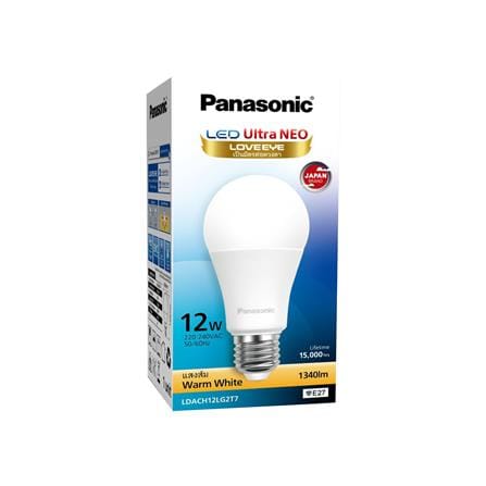หลอด LED PANASONIC ULTRA NEO 12 วัตต์ WARM WHITE E27_1