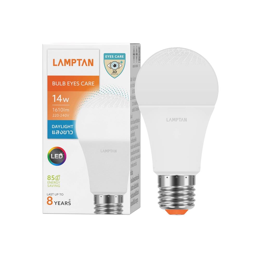หลอด LED LAMPTAN EYES CARE 14 วัตต์ DAY LIGHT E27