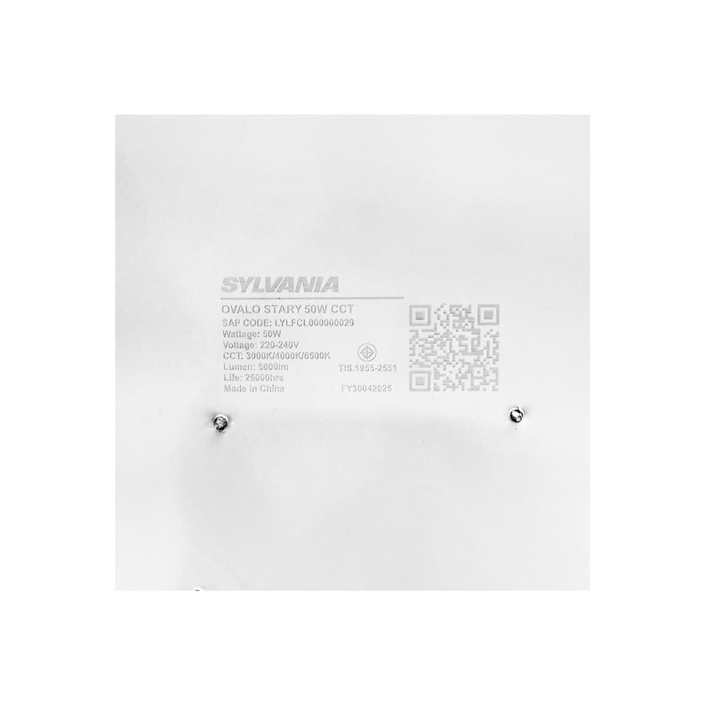 ไฟเพดาน LED SYLVANIA OVALO STARY 19 นิ้ว 50 วัตต์ DAYLIGHT/COOL WHITE/WARM WHITE สีขาว