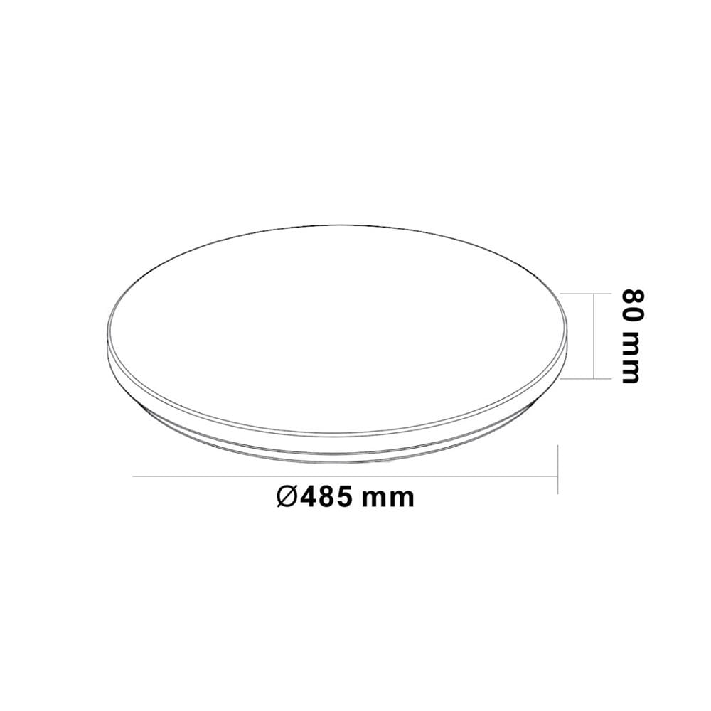 ไฟเพดาน LED SYLVANIA OVALO STARY 19 นิ้ว 50 วัตต์ DAYLIGHT/COOL WHITE/WARM WHITE สีขาว