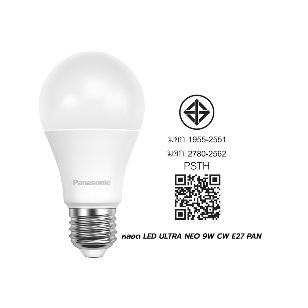 หลอด LED PANASONIC ULTRA NEO 9 วัตต์ COOL WHITE E27