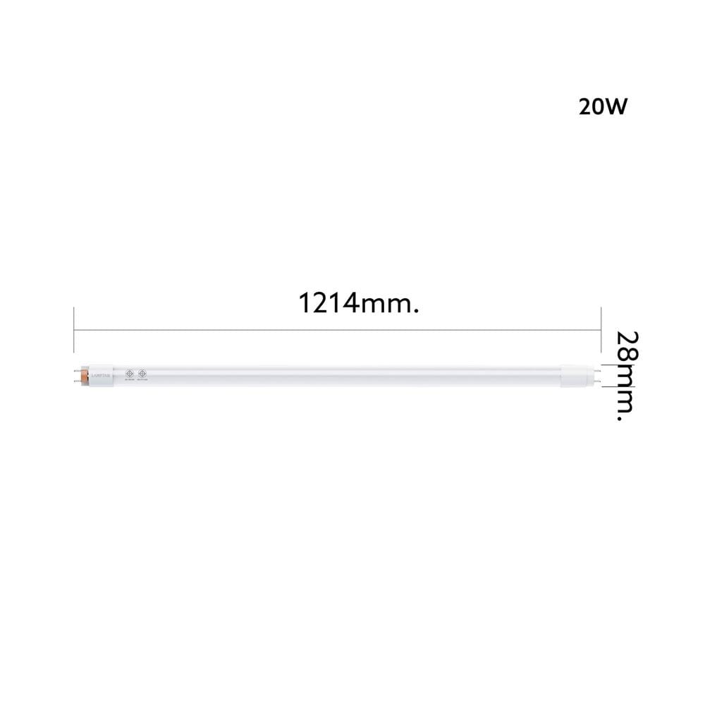 หลอด LED LAMPTAN T8 SLIDE GEN3 DE 20 วัตต์ DAYLIGHT G13