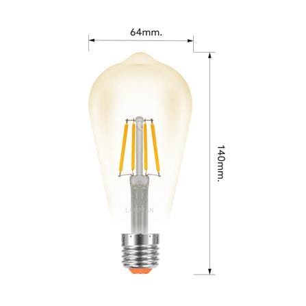 หลอด LED LAMPTON VINTAGE DIM DECO 4 วัตต์ WARM WHITE E27_4