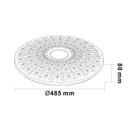 ไฟเพดาน LED SYLVANIA STAR BIRST 19 นิ้ว 50 วัตต์ DAYLIGHT/COOL WHITE/WARM WHITE สีขาว_7