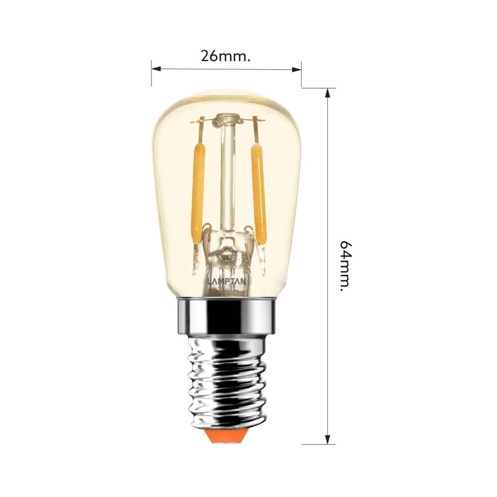 หลอด LED LAMPTAN VINTAGE FIREFIY 2 วัตต์ WARM WHITE E14