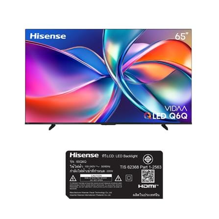 ทีวีคิวแอลอีดี 65 นิ้ว HISENSE (4K, QLED, VIDAA) 65Q6Q_8