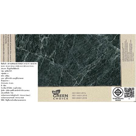 กระเบื้องพื้นพอร์ซเลน 16x16 นิ้ว COTTO เฮอริเคน ฟอเรสท์ เขียว PM 0.96 ตร.ม._6